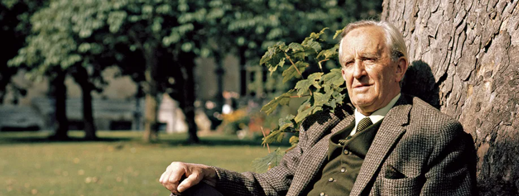 JRR Tolkien sitting
